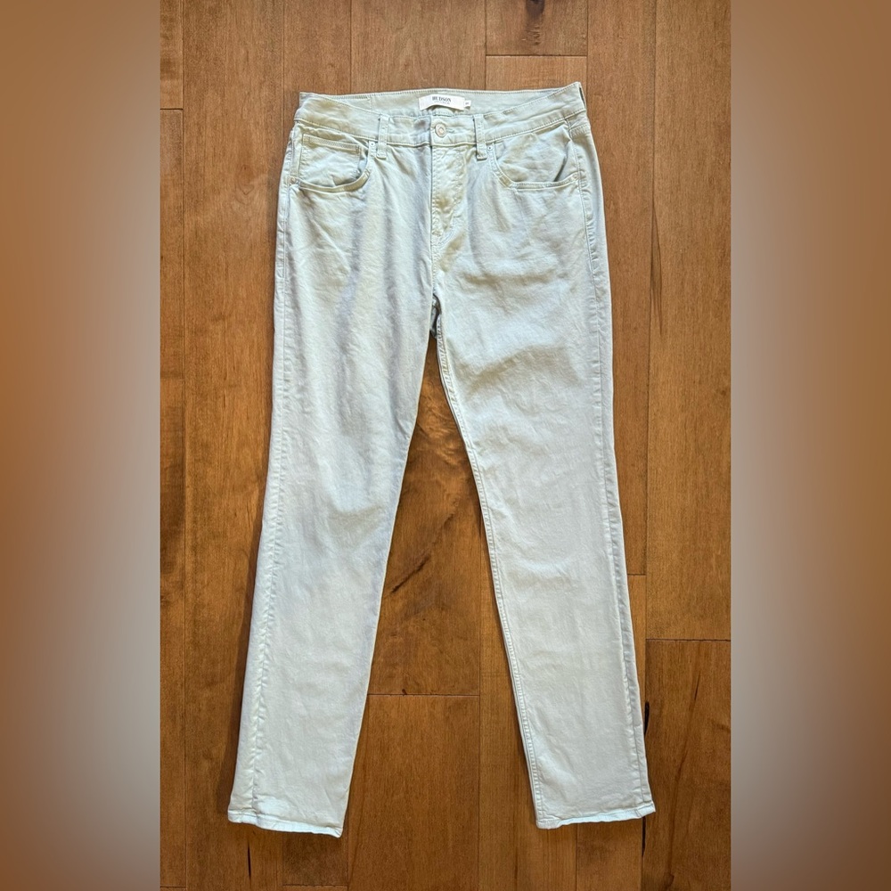 Hudson Cotton Blend Blake Slim 5 Pocket Jean Cut Pants‎ Size 34 US Light Green